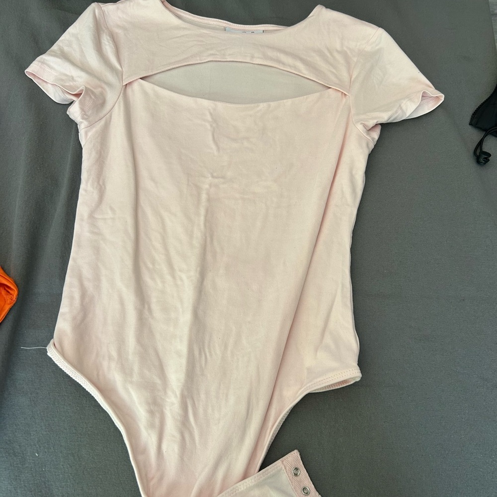 Light Pink Short Sleeve Bodysuit